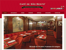 Tablet Screenshot of cafesaobento.com